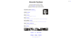 Desktop Screenshot of en.kachkaev.ru